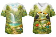 Together We Rise – Tropical Paradise Baseball Jersey - Image 2