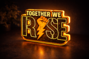 Together We Rise - Custom Shape Photo Night Light Box